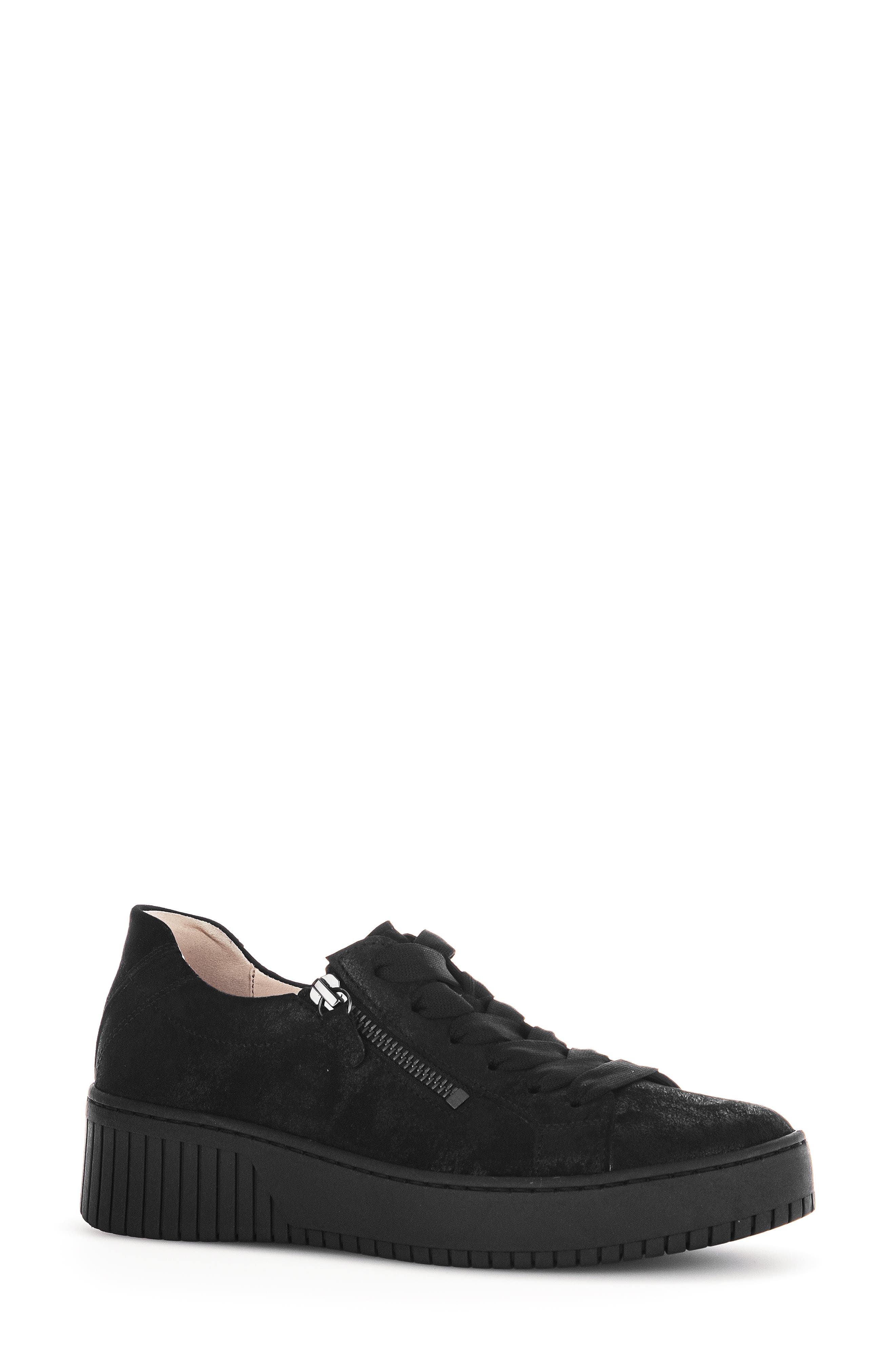 Gabor 63.334 Platform Sneaker, Main, color, Black