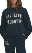 Favorite Daughter Cropped Collegiate Sweatshirt
