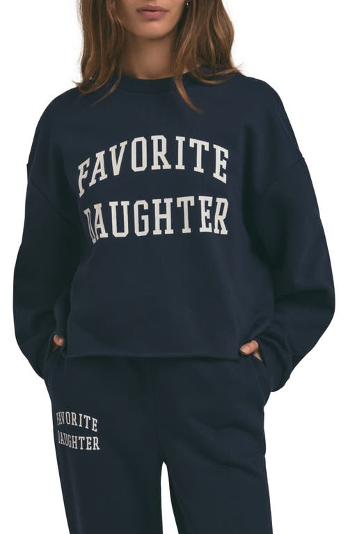 Favorite Daughter Cropped Collegiate Sweatshirt