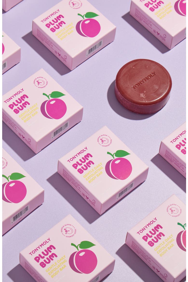 Plum Bum Gentle Daily Body Exfoliating Bar, Alternate, color, PINK