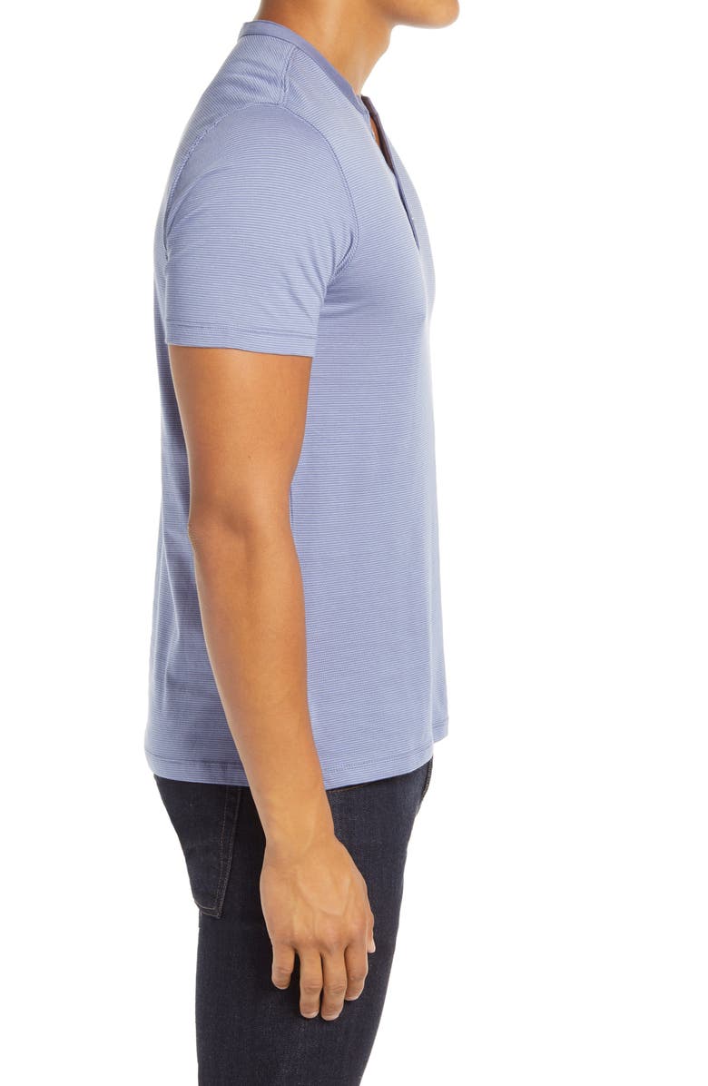 Robert Barakett Asher Stripe Y-Neck Henley, Alternate, color, 