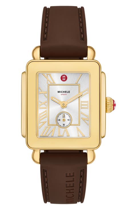 Deco Sport Mid Silicone Strap Watch, 29mm x 31mm