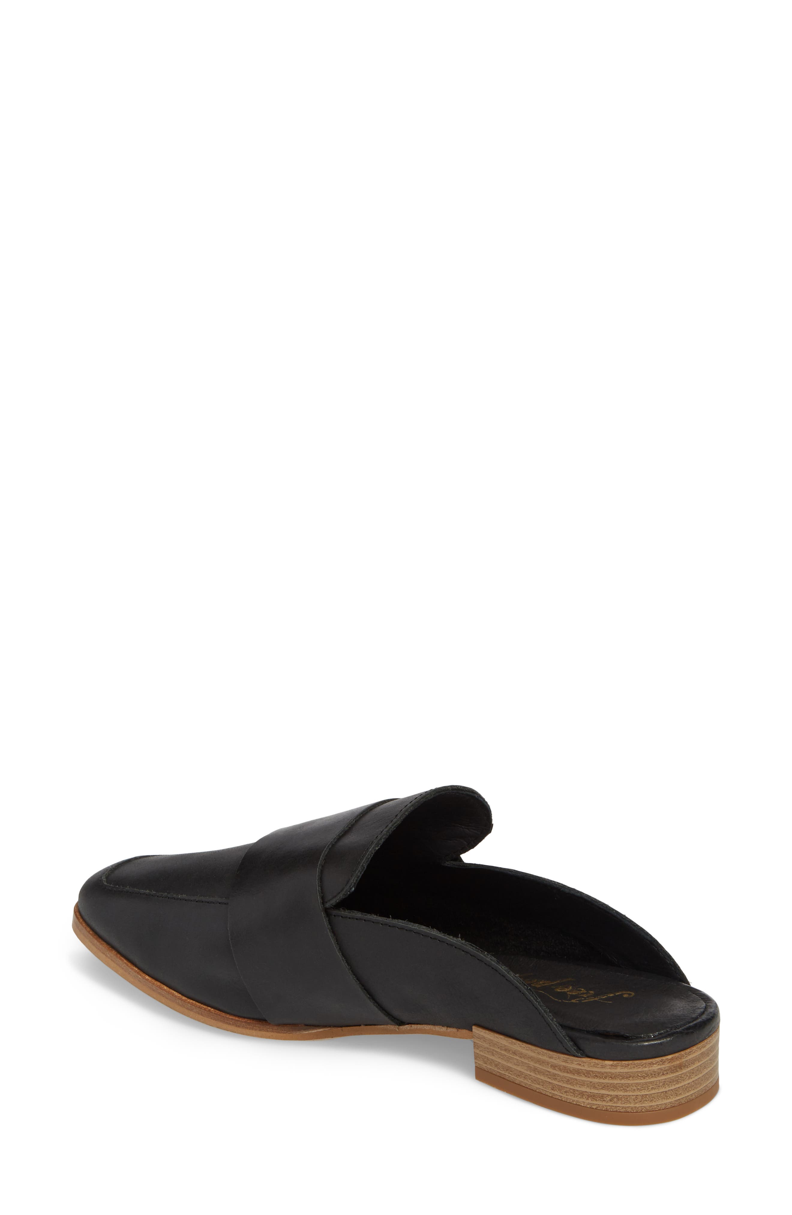 At Ease Loafer Mule, Alternate, color, CARBON LEATHER