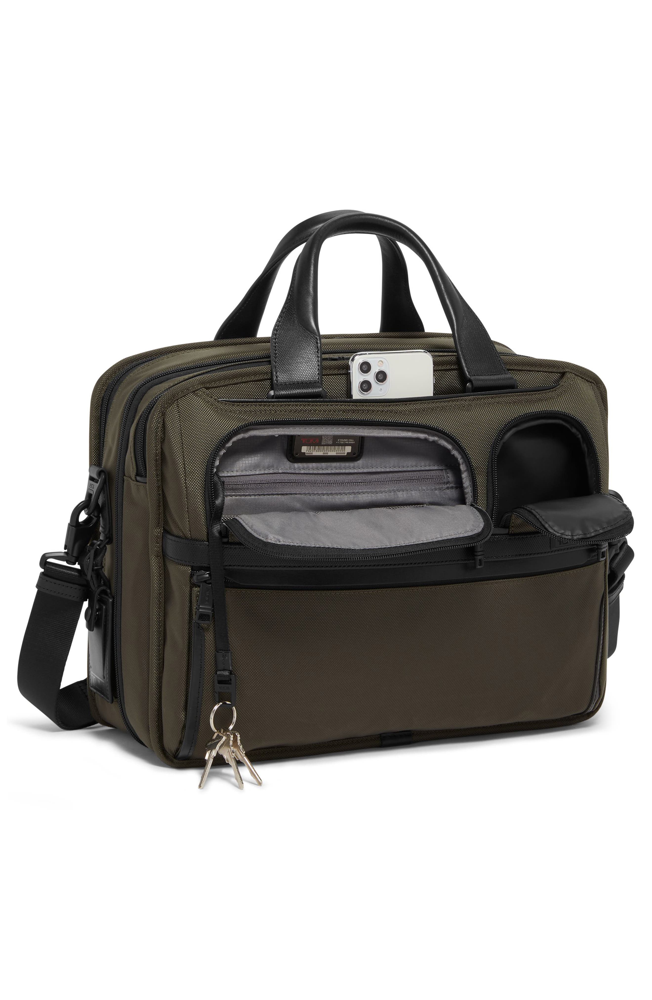 TUMI Alpha Expandable Laptop Briefcase, Alternate, color, 