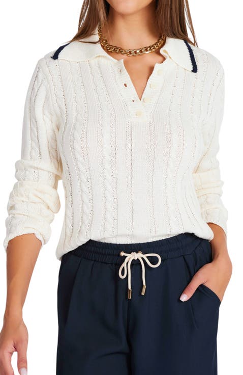 Jackie Polo Long Sleeve Sweater