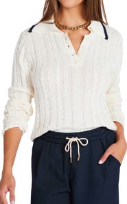 Bishop + Young Jackie Polo Long Sleeve Sweater