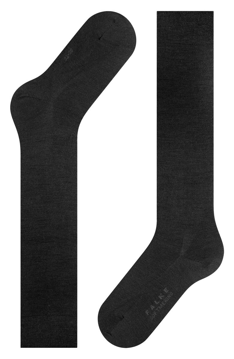 Falke Soft Merino Knee High Socks, Alternate, color, Black