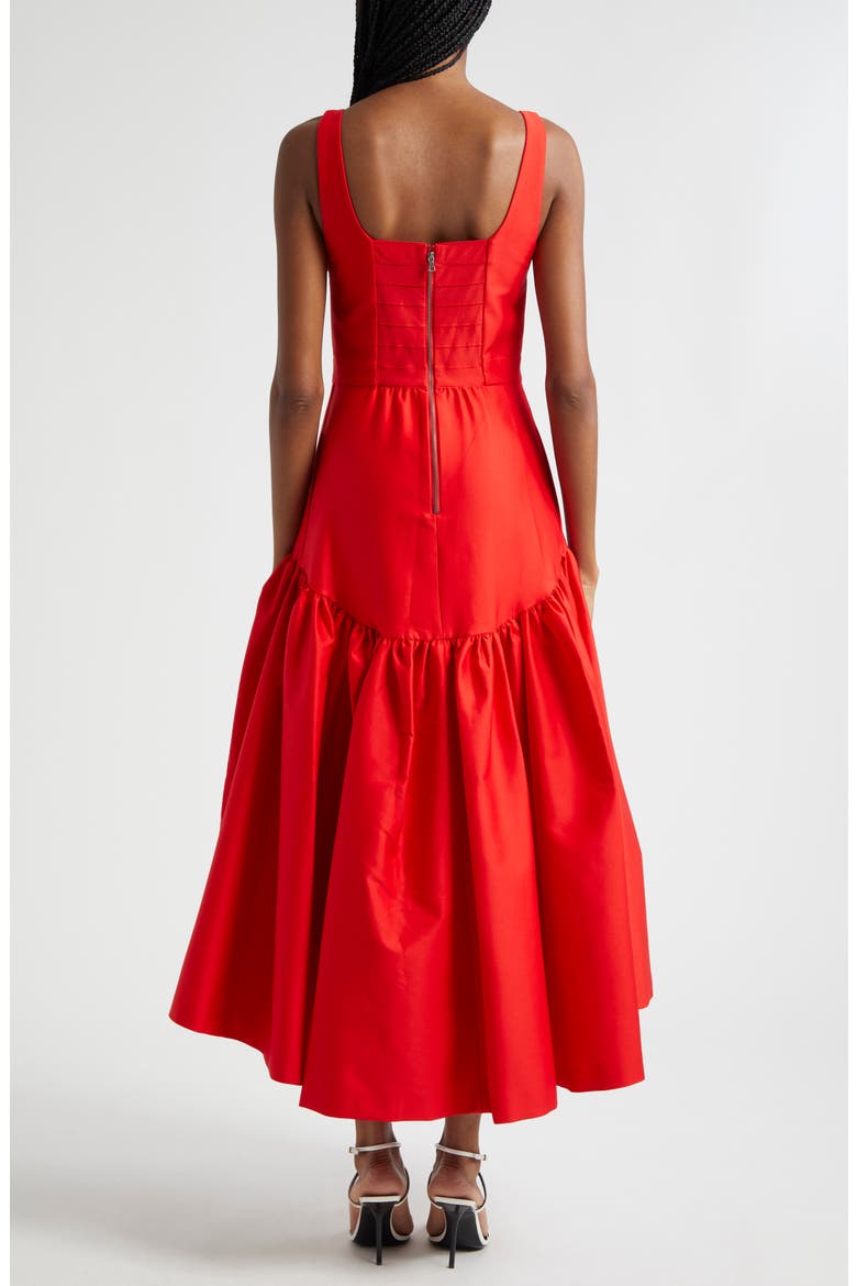 Diana High-Low Midi Dress, Alternate, color, BRIGHT RUBY