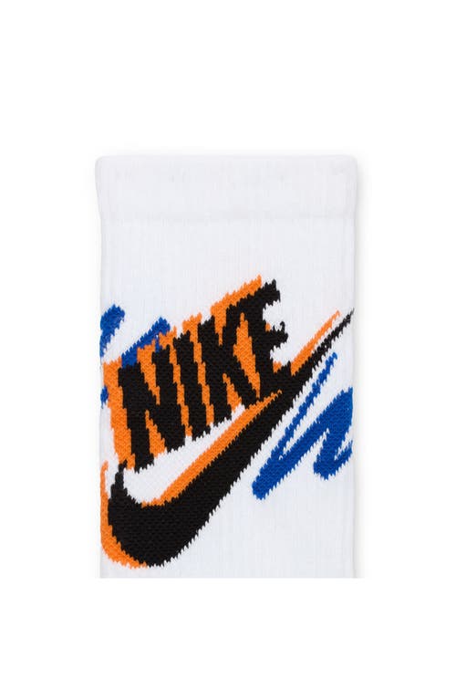 Nike Assorted 3-pack Dri-fit Crew Socks In White