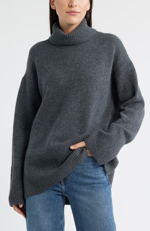Wool & Cashmere Turtleneck Sweater