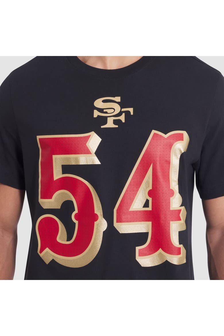 Men's Nike Fred Warner Black San Francisco 49ers 2025 Rivalries Collection Player Name & Number T-Shirt, Alternate, color, Black