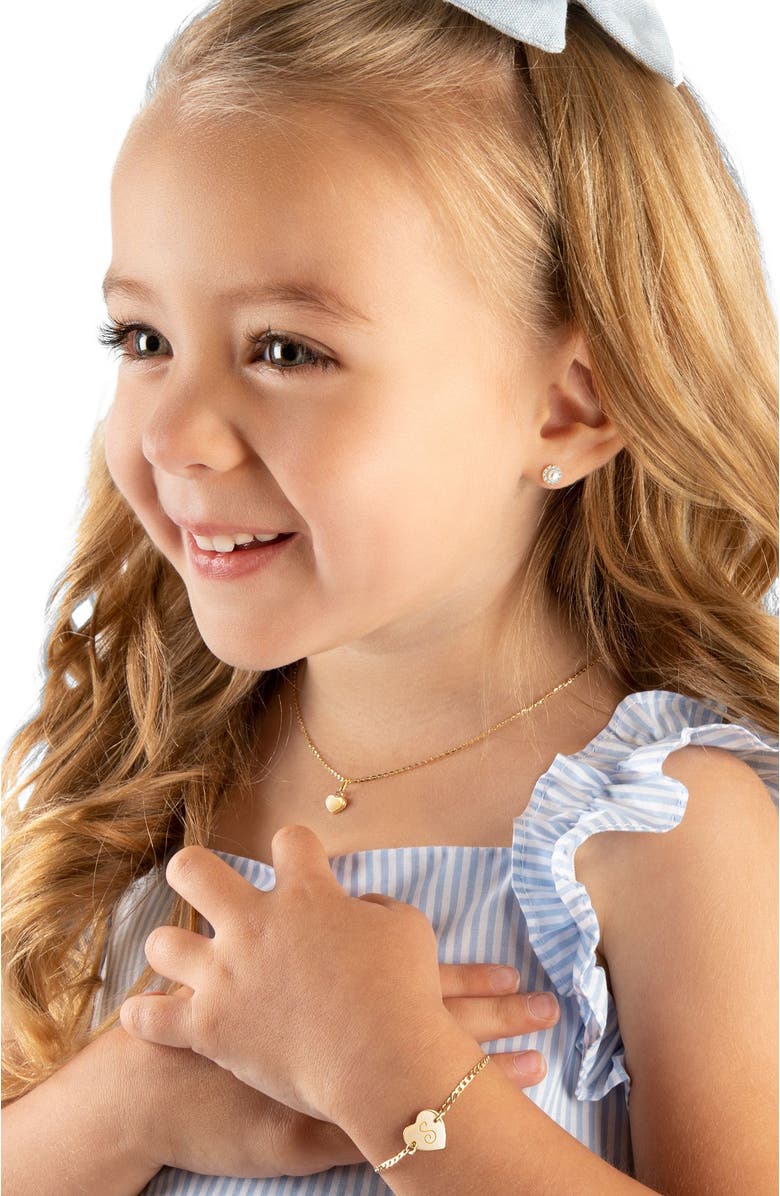 Tiny Blessings 14K Gold Modern Heart 12-14" Necklace, Alternate, color, 14K Yellow Gold