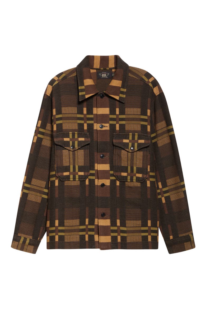 Geometric Jacquard Overshirt, Alternate, color, PURPLE/ BLACK