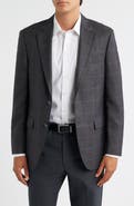 Peter Millar Flynn Classic Fit Brown Check Wool Sport Coat