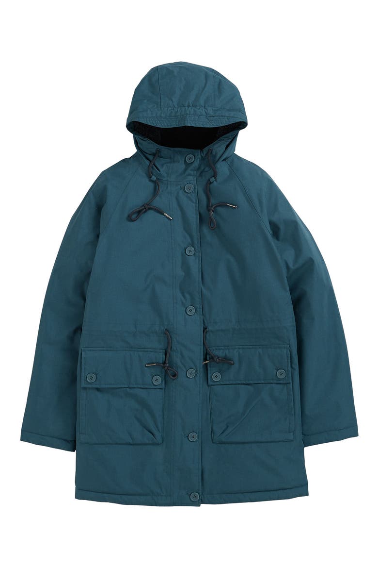 Cliff Castle Waterproof Hooded Coat, Alternate, color, SEA STORM BLUE
