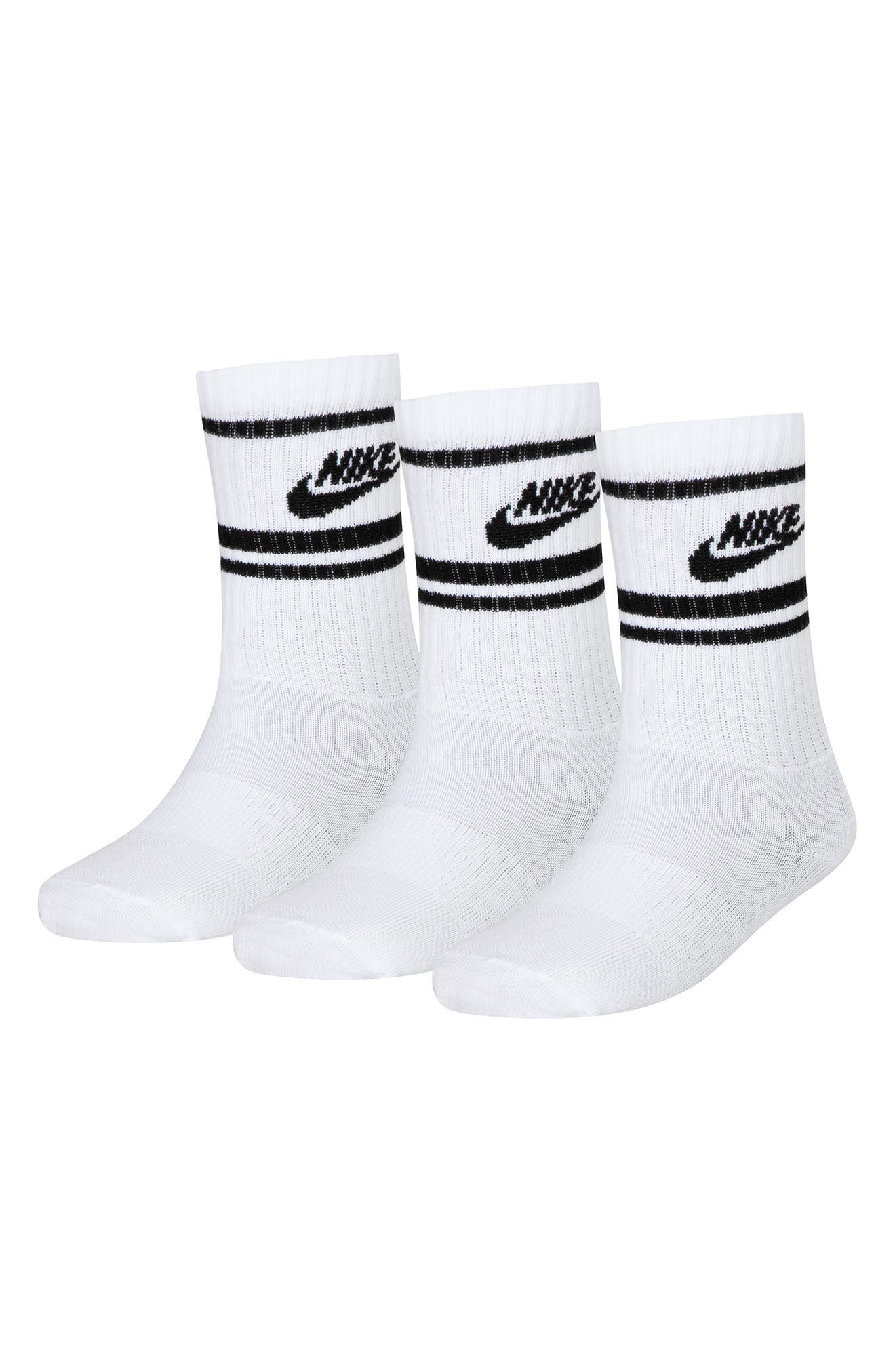 Nike Kids' 3-Pack Futura Cushioned Crew Socks