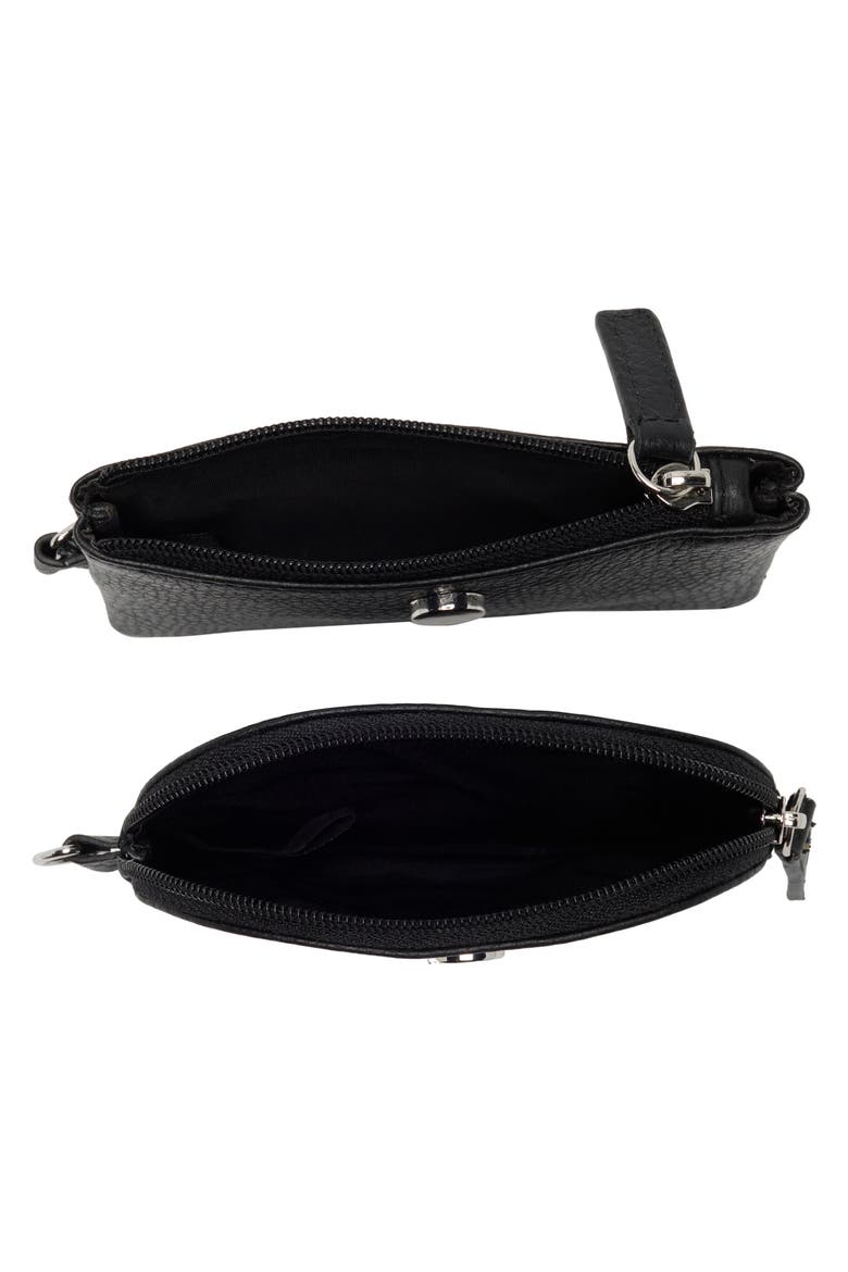 Kelly Wristlet & Coin Pouch, Alternate, color, BLACK