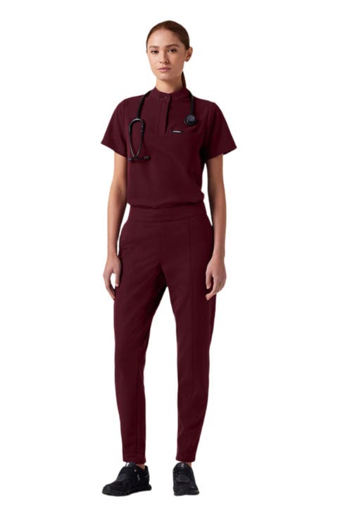 Savi Women's 1-Pocket Classic Banded Collar Scrub Top