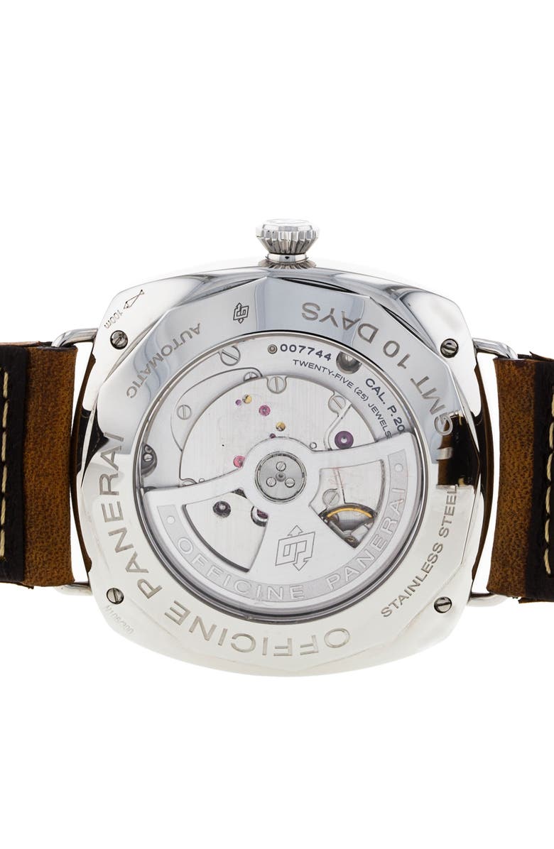 Watchfinder & Co. Panerai Preowned Radiomir Automatic Leather Strap Watch, 47mm, Alternate, color, 