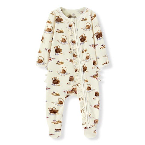 Organic Cotton Ruffle Footed Romper (Baby)