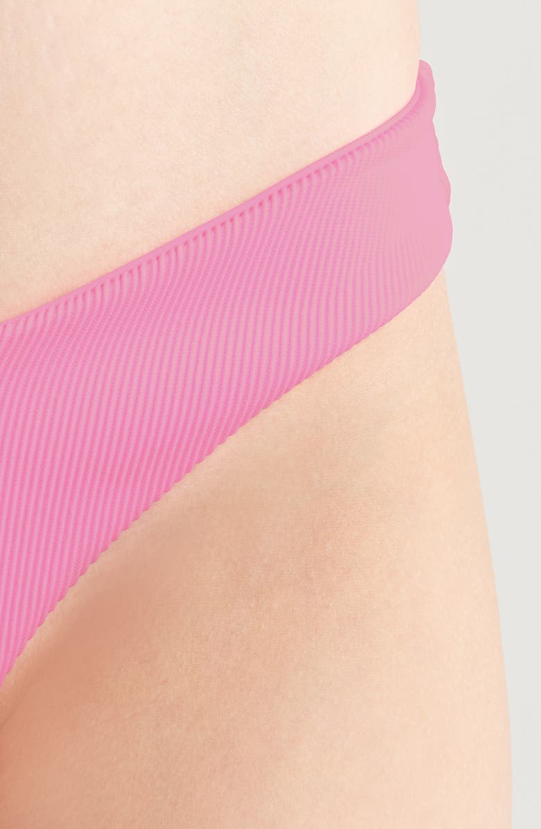 Kulani Kinis V-Cut Bikini Bottoms, Alternate, color, Taffy Pink