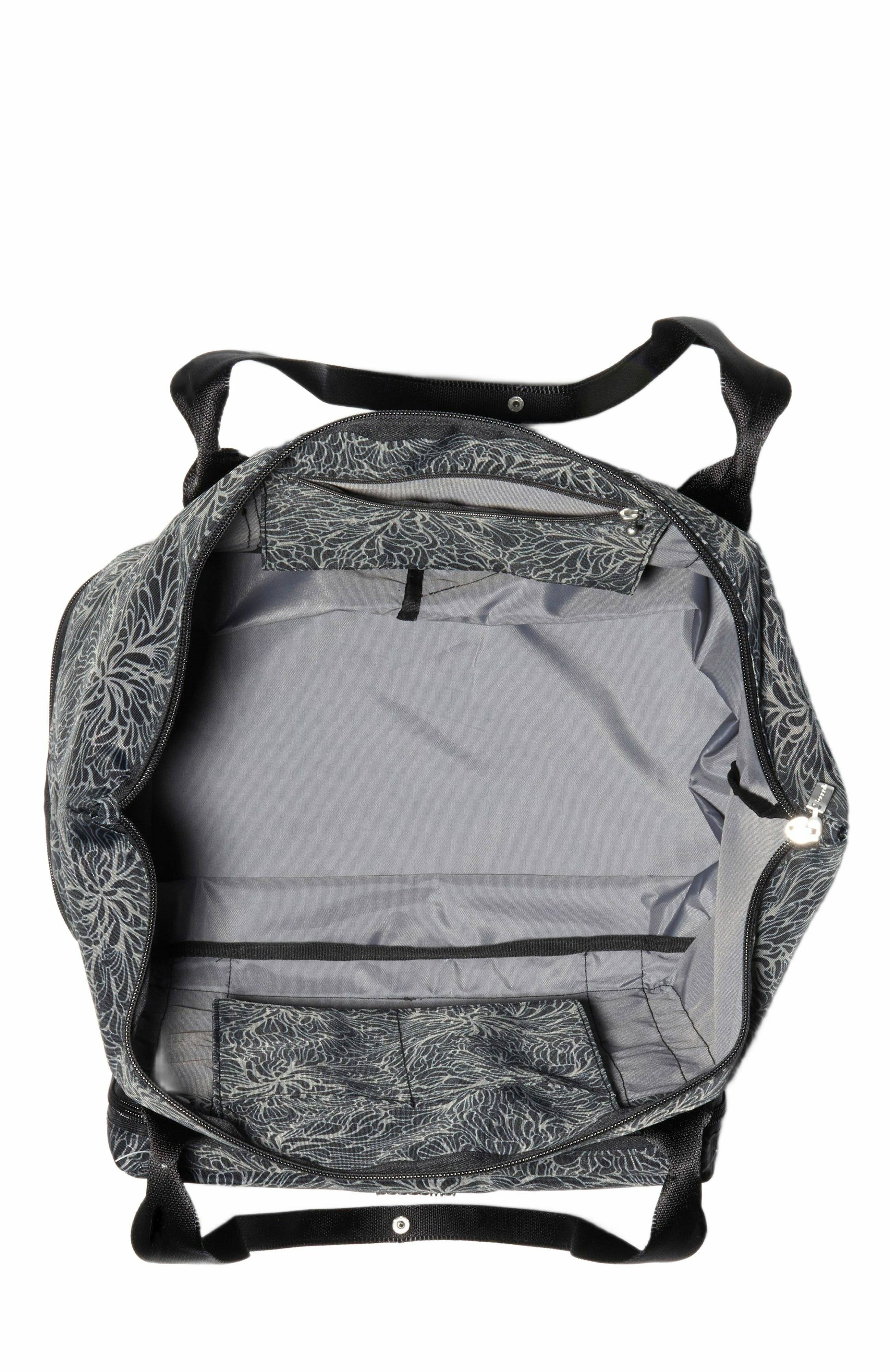 BAGGALLINI Carryall Expandable Packable Weekender Tote Bag, Alternate, color, Midnight Blossom