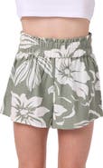 O'Neill Kids' Gabi Floral Smocked Waist Shorts