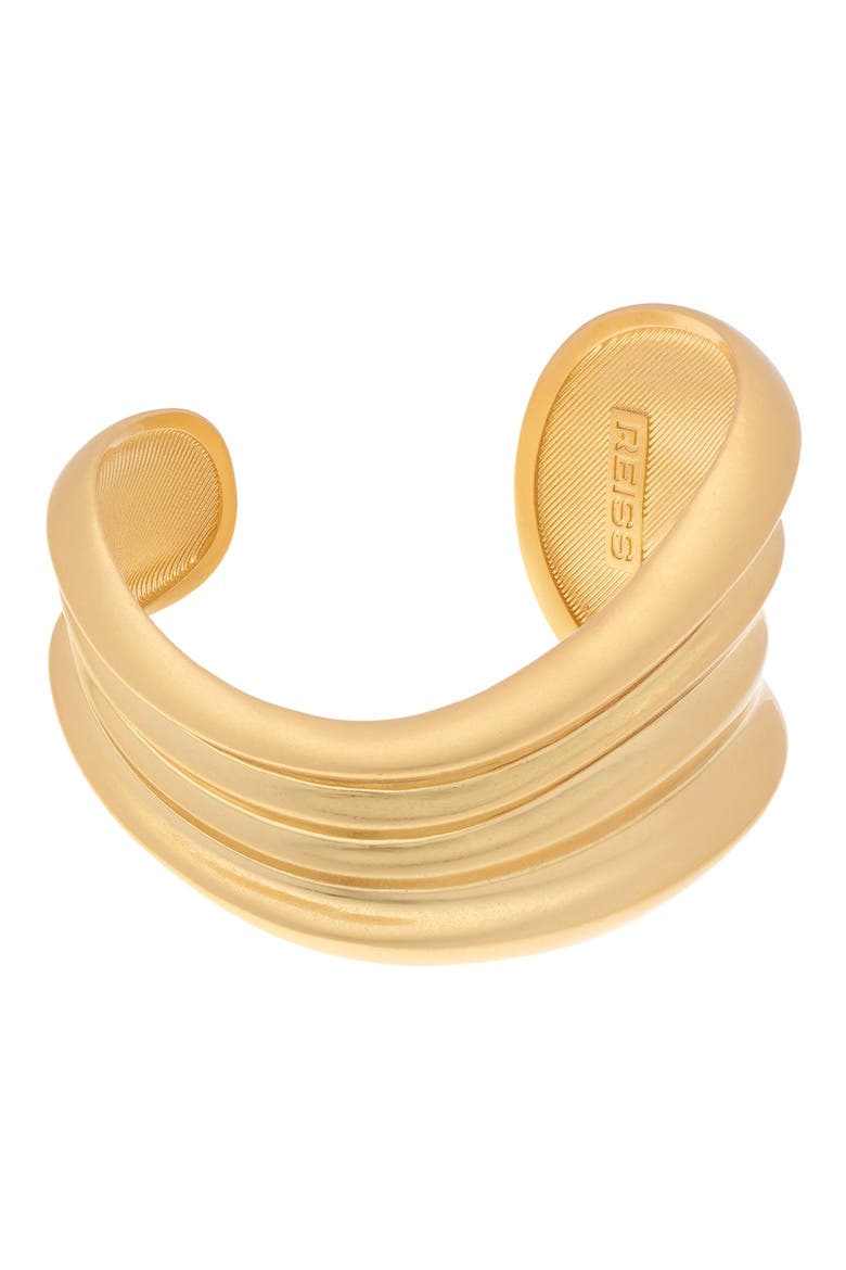 Florence Fluid Cuff Bracelet, Alternate, color, GOLD TONE