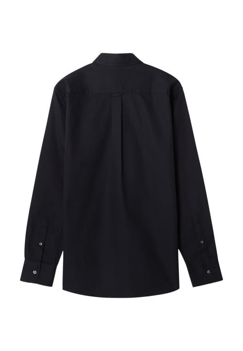 Robert Talbott Harrison Button Down Pique Shirt In Black