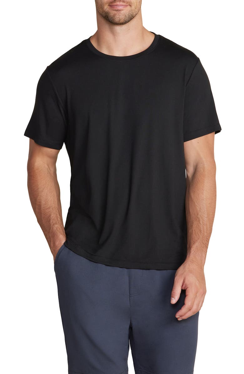 Barefoot Dreams<sup>®</sup> Butterchic Knit Light T-Shirt, Main, color, Black