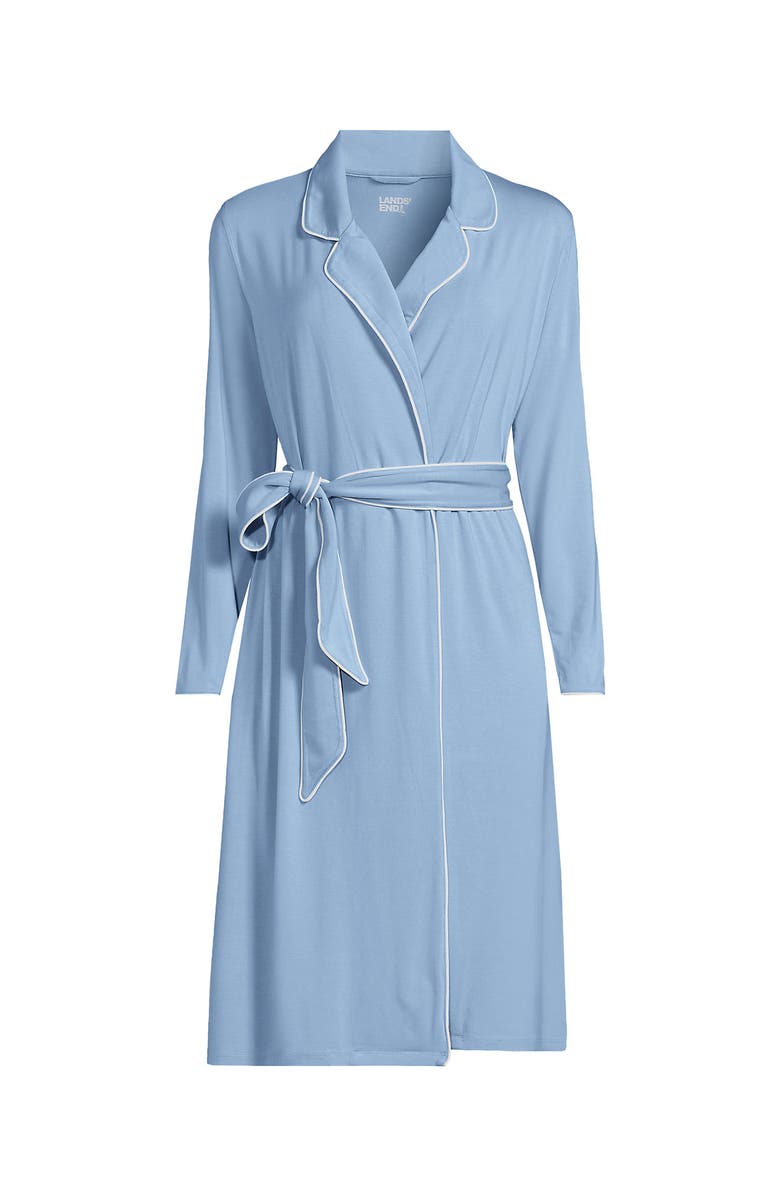 Lands' End Cooling Robe with Piping, Alternate, color, 