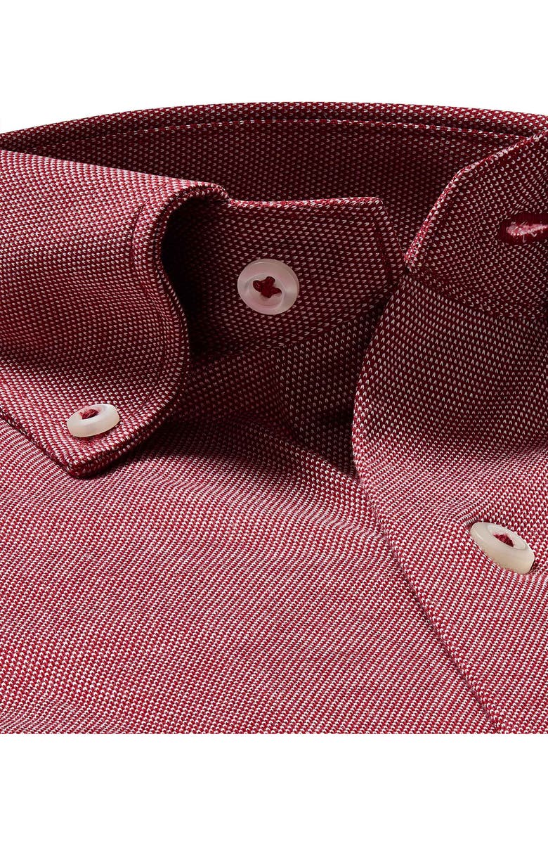 David Donahue Trim Fit Jacquard Fusion Shirt, Alternate, color, 