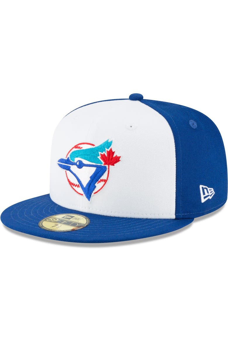 Men's New Era White Toronto Blue Jays Cooperstown Collection Wool 59FIFTY Fitted Hat, Main, color, White