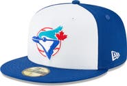 New Era Men's New Era White Toronto Blue Jays Cooperstown Collection Wool 59FIFTY Fitted Hat