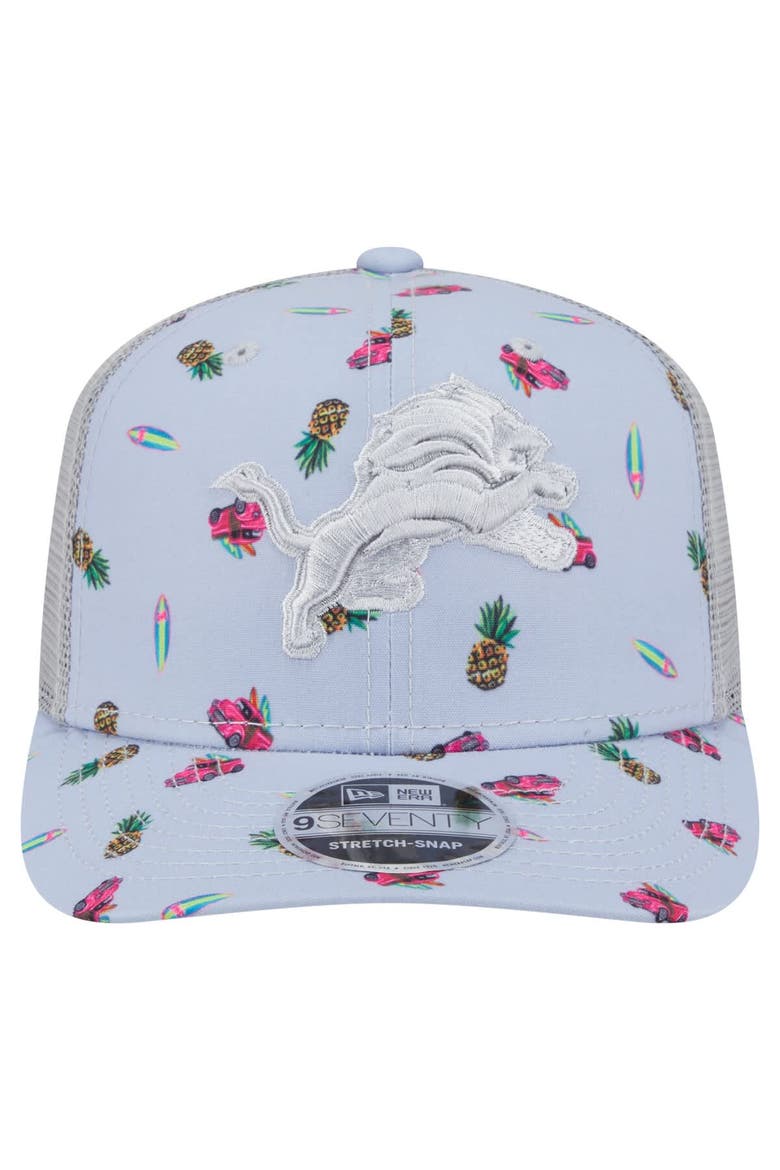 Men's New Era  Light Blue Detroit Lions Adventure Surfboard 9SEVENTY Adjustable Hat, Alternate, color, Light Blue