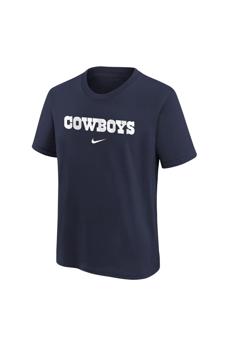 Nike Youth Nike Navy Dallas Cowboys Team Wordmark T-Shirt, Alternate, color, 