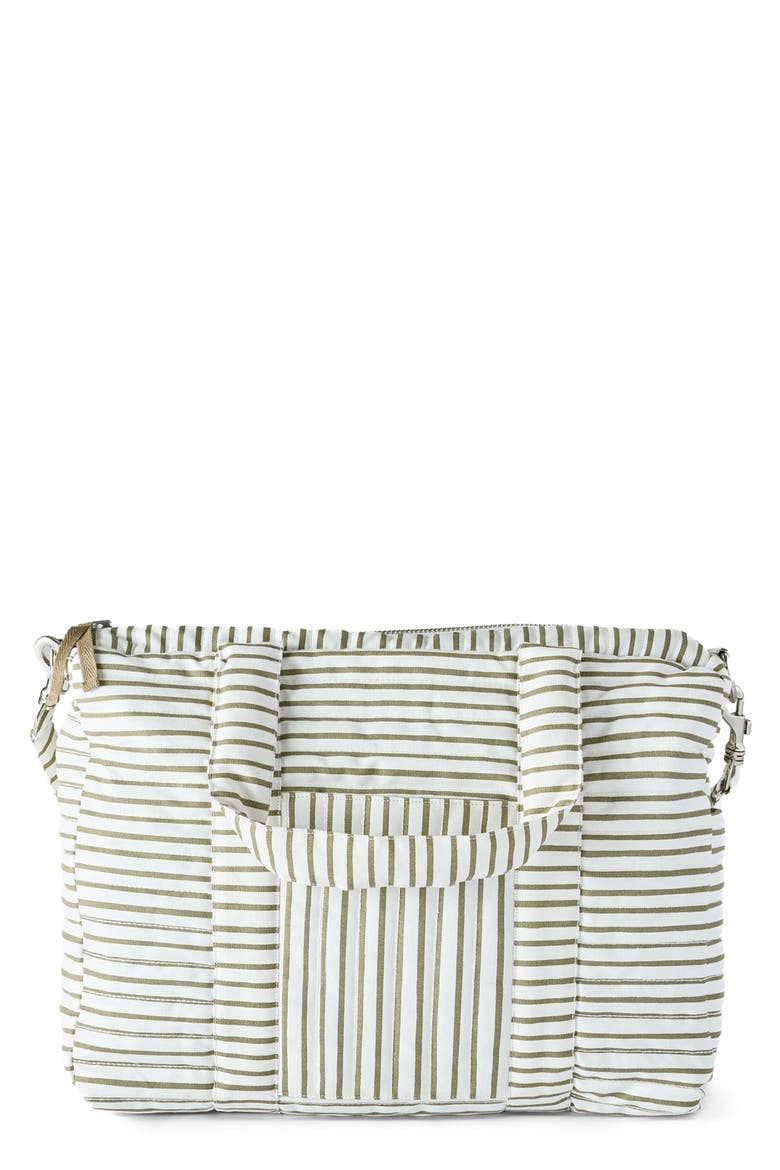 Stripes Away Diaper Bag, Main, color, STRIPES AWAY OLIVE