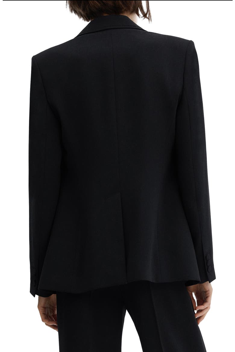 Straight Fit Suit Blazer, Alternate, color, BLACK