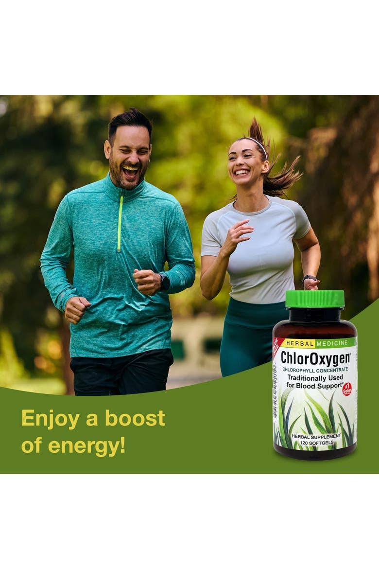 ChlorOxygen Chlorophyll Concentrate - Aids Healthy Blood Circulation - High-Altitude Environment Support - Energy Support - 120 Softgels, Alternate, color, No Color