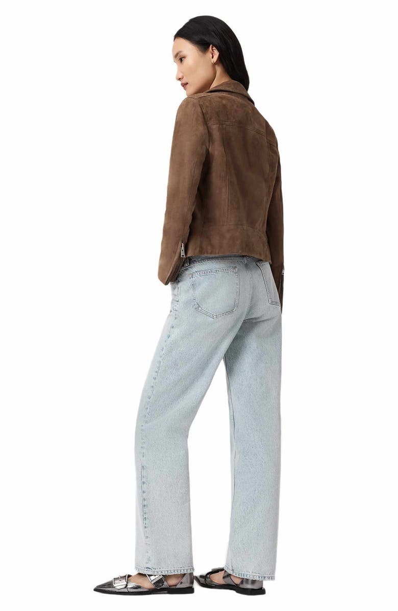 AllSaints Brooklyn Jeans, Alternate, color, Snow Indigo Blue