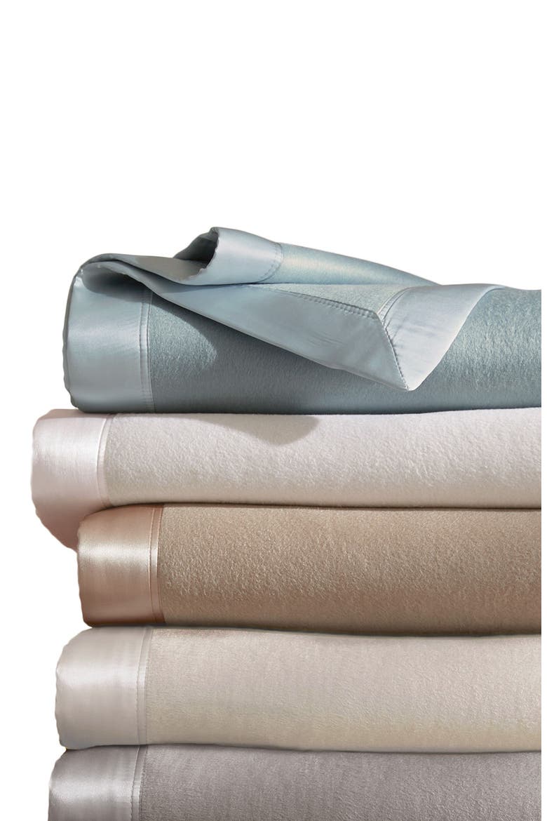 Plaza Silk & Cotton Blanket, Alternate, color, GRAY