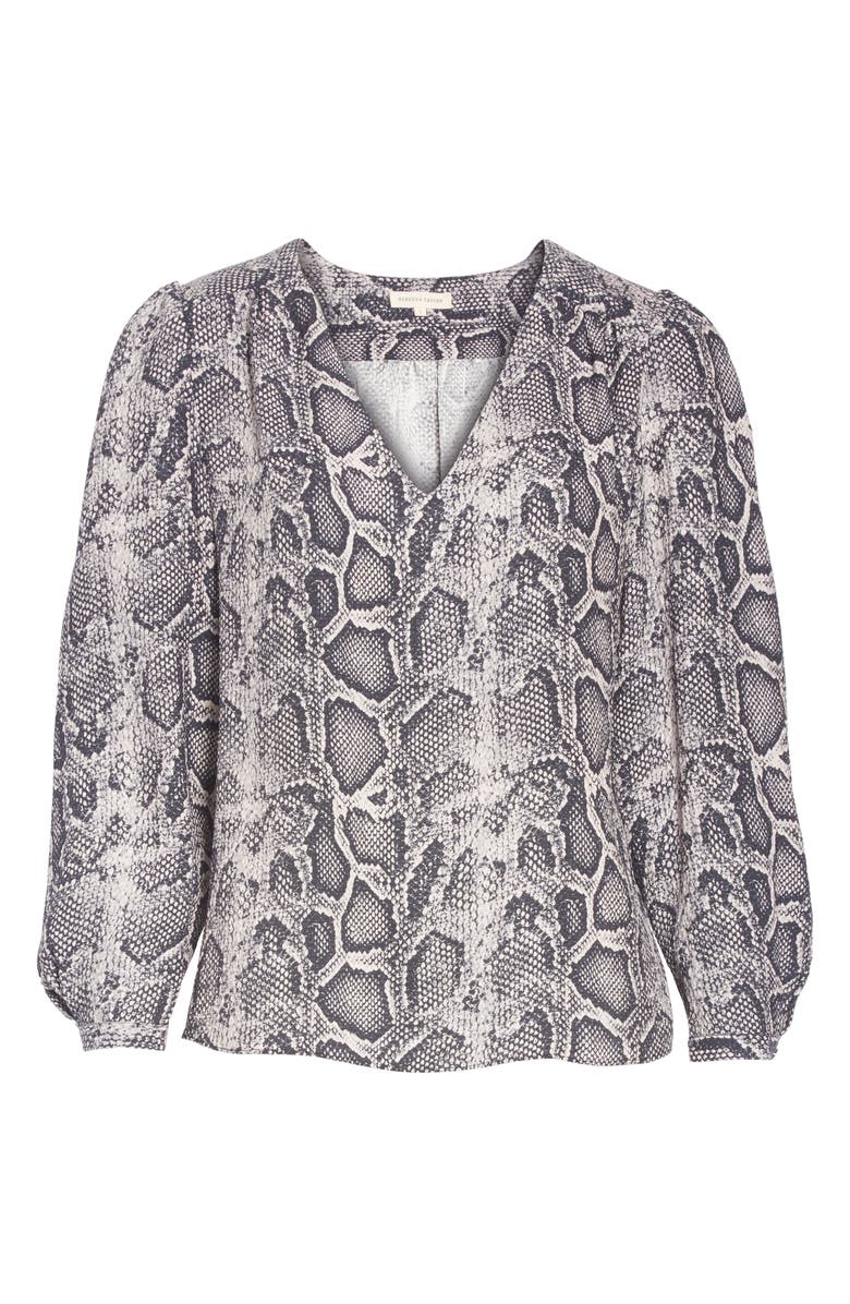 Rebecca Taylor Snake Print Top, Alternate, color,