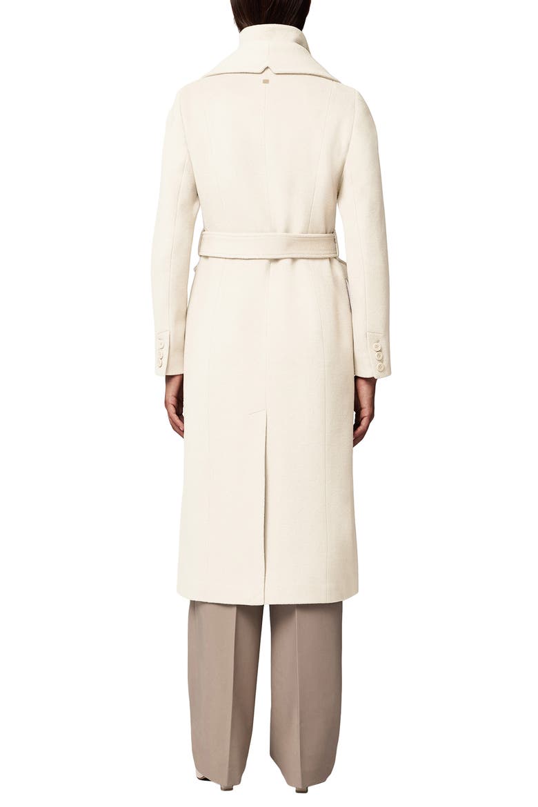 Ilana Bib Detail Wool Blend Trench Coat, Alternate, color, POWDER