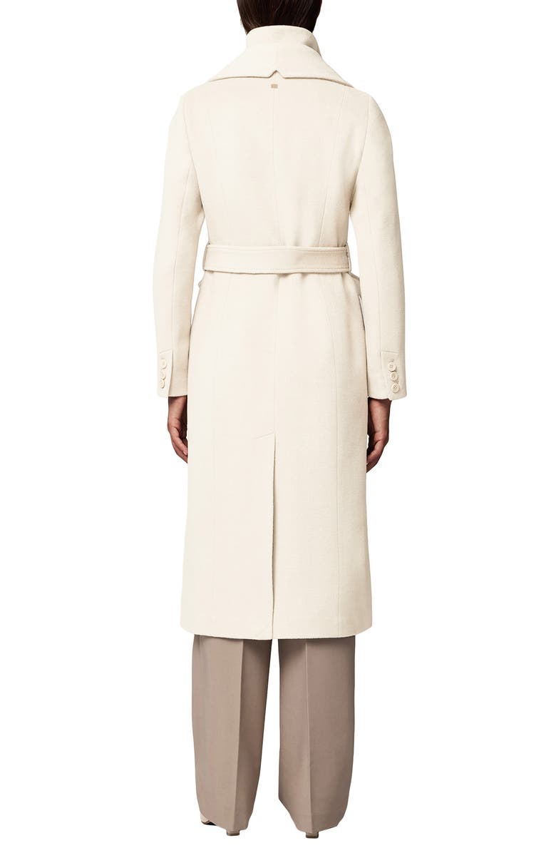 Soia & Kyo Ilana Bib Detail Wool Blend Trench Coat, Alternate, color, Powder