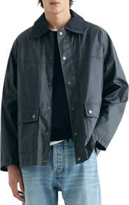 Scalpers Waxed Jacket With Snaps