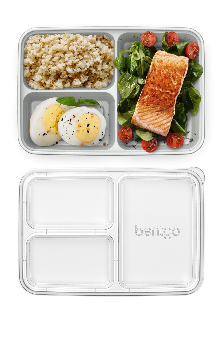BENTGO Prep 3-Compartment Container - 10 Pack - Silver, Alternate, color, Silver