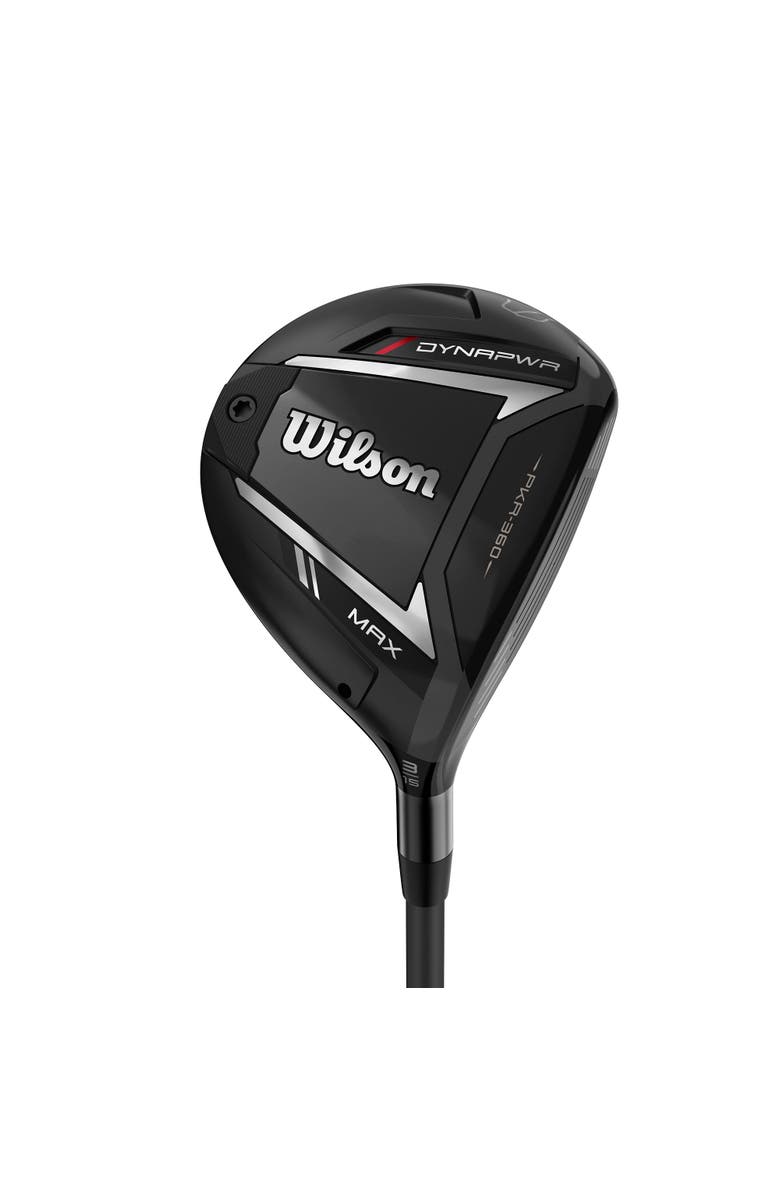 WILSON Dynapower Max Right Hand Mens Fairway Woods - 5 / Lin-q M40x Red / Stiff, Main, color, Black