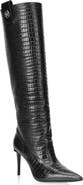 PHILIPP PLEIN Cocco Print High Boots 9 Women