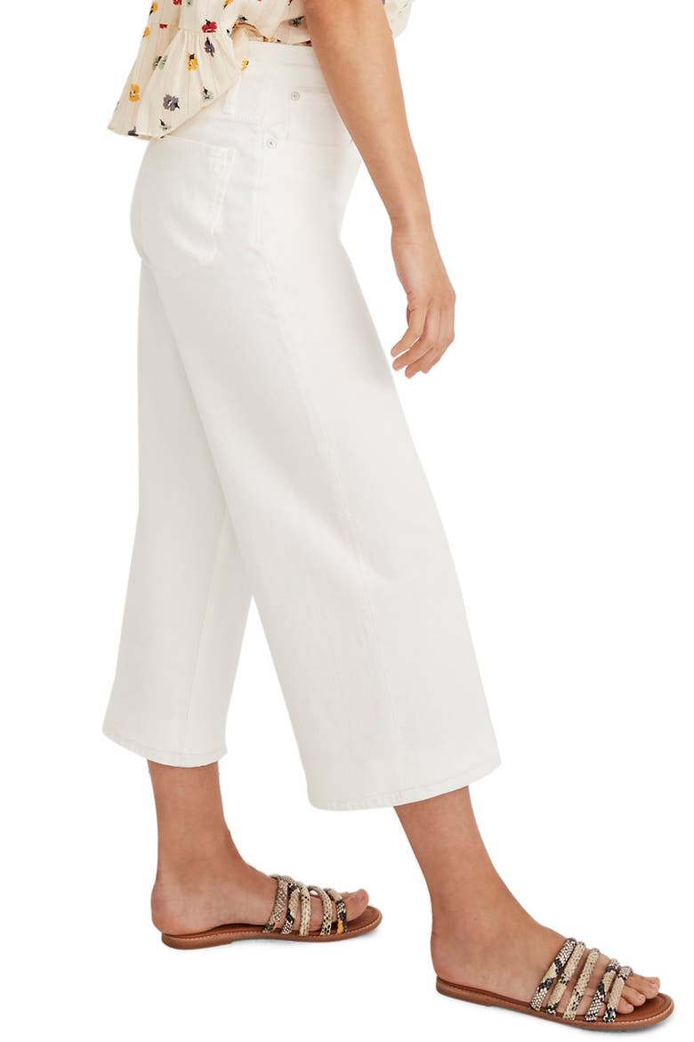 Crop Wide Leg Jeans, Alternate, color, TILE WHITE