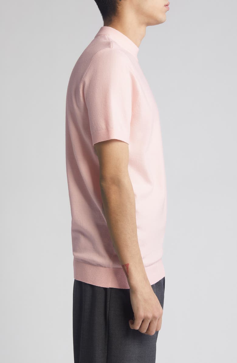 Open Edit Short Sleeve Sweater, Alternate, color, Pink Beach